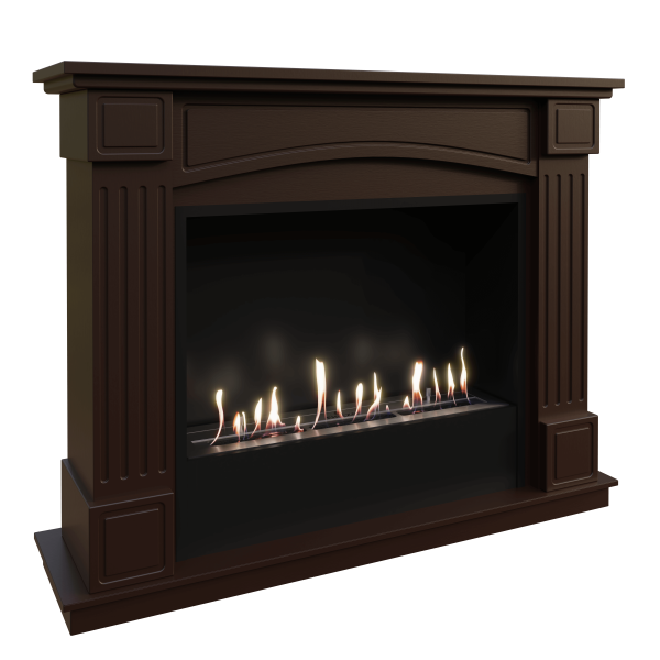 Биокамин в портале Firezo Boston Темный дуб