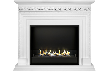 Биокамин в портале Firezo Valletta Белый Биокамин в портале Firezo Valletta Белый